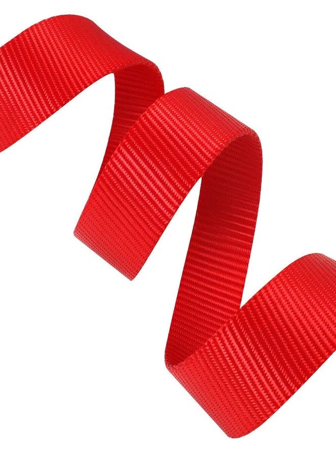 Pups&Pets طقم مقود نايلون من Pups&Pets مقاس 15 مم مع حزام، قابل للتعديل بمقدار 0.5 بوصة، مثالي للكلاب الصغيرة والجراء - أحمر - Image 4